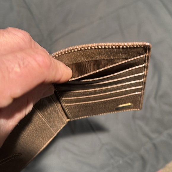 Authentic Vintage Gucci Brown Wallet Micro GG Clasp Very Rare! - Picture 13 of 17